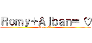 Ｒｏｍｙ＋Ａｌｂａｎ＝ ♡ (attack on titan)