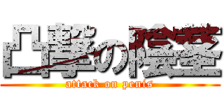 凸撃の陰茎 (attack on penis)