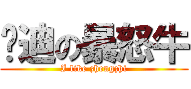 赵迪の暴怒牛 (I like zhengzhi)