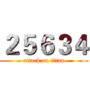 ２５６３４ (attack on titan)