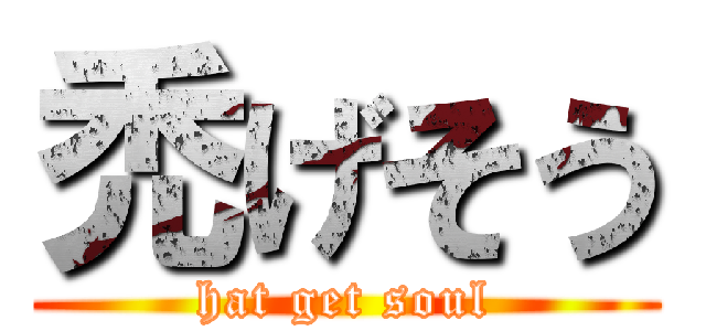 禿げそう (hat get soul)