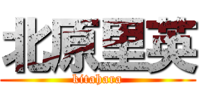 北原里英 (kitahara)