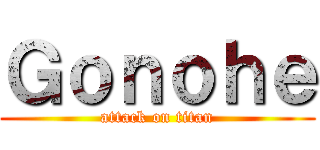 Ｇｏｎｏｈｅ (attack on titan)