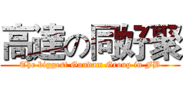 高達の同好聚 (The biggest Gundam Group in FB)