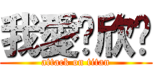 我愛妳欣雯 (attack on titan)