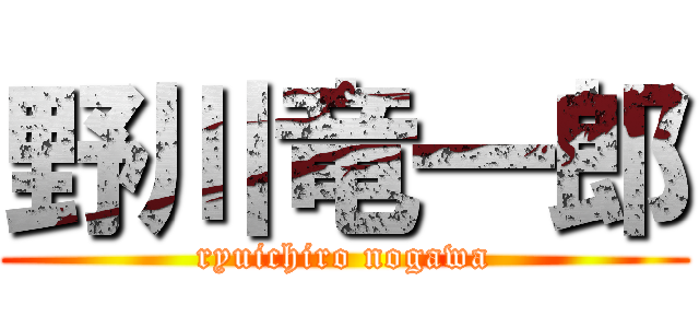 野川竜一郎 (ryuichiro nogawa)