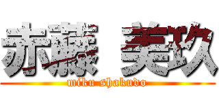 赤藤 美玖 (miku shakudo)