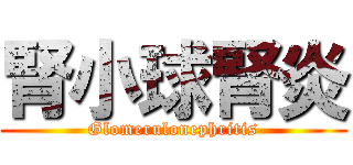 腎小球腎炎 (Glomerulonephritis)