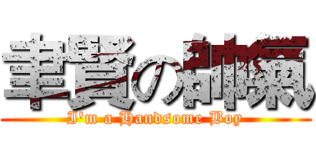 聿賢の帥氣 (I'm a Handsome Boy)