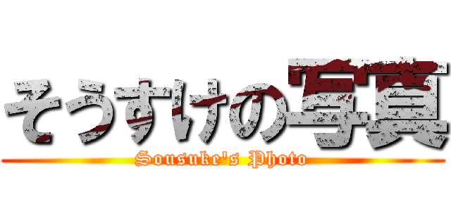 そうすけの写真 (Sousuke\'s Photo)