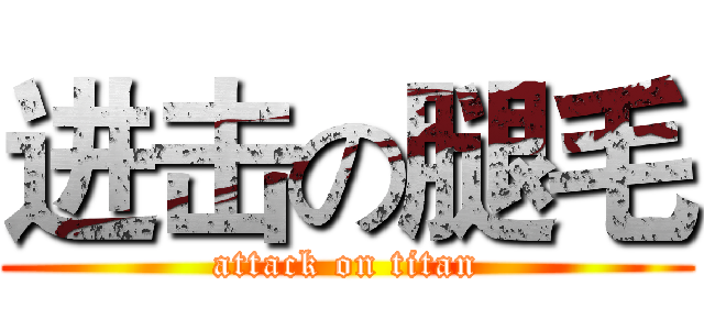 进击の腿毛 (attack on titan)