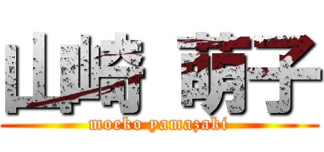 山崎 萌子 (moeko yamazaki)