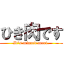 ひき肉です (It's minced meat.)