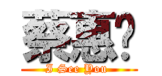 蔡惠婷 (I See You )