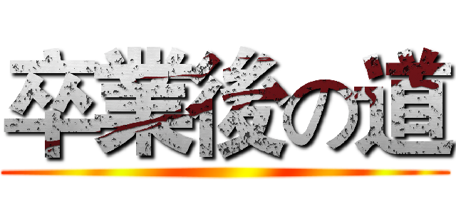 卒業後の道 ()