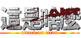 這是啥麼 (attack on titan)