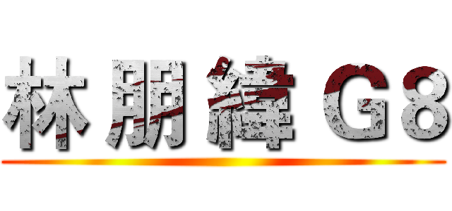 林 朋 緯 Ｇ８ ()