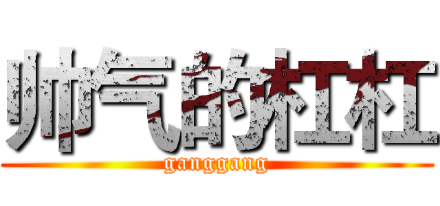 帅气的杠杠 (ganggang)