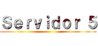 Ｓｅｒｖｉｄｏｒ ５ (        )