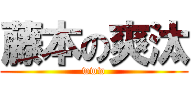 藤本の爽汰 (www)