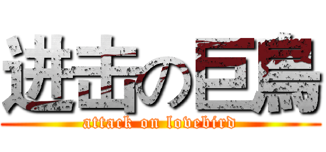 进击の巨鳥 (attack on lovebird)