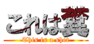 これは糞 (This is a shet)