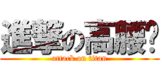 進撃の高腰褲 (attack on titan)