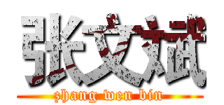 张文斌 (zhang wen bin)