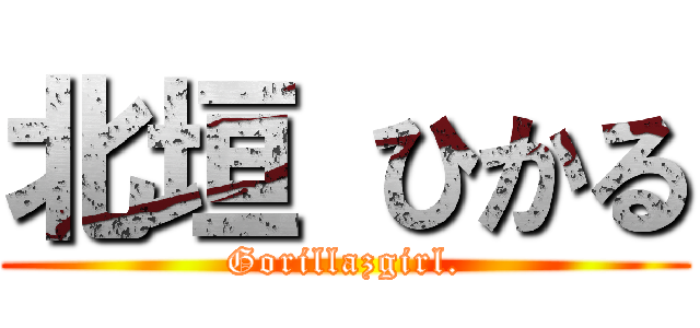 北垣 ひかる (Gorillazgirl.)