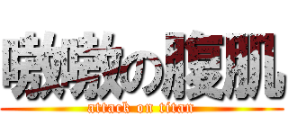 嗷嗷の腹肌 (attack on titan)