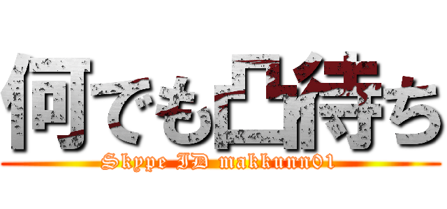 何でも凸待ち (Skype ID makkunn01)