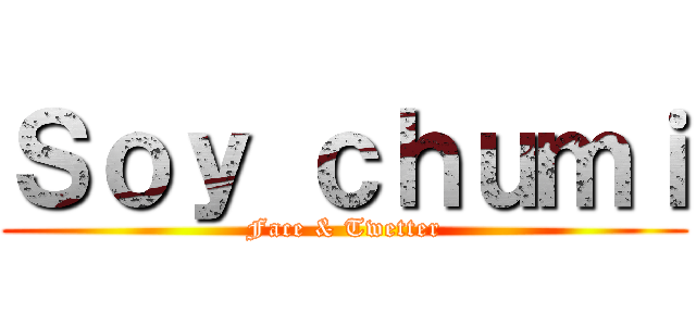 Ｓｏｙ ｃｈｕｍｉ (Face & Twetter)
