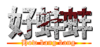 好蚌蚌 (How bang bang)