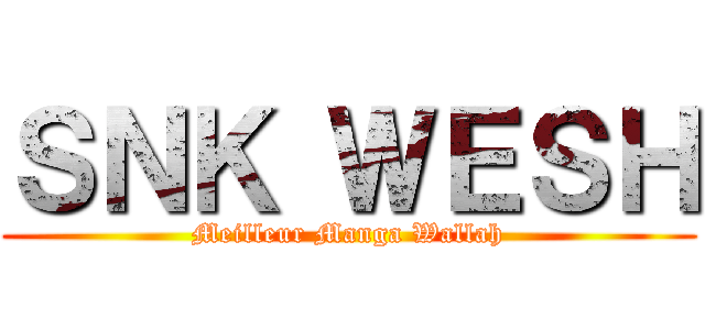 ＳＮＫ ＷＥＳＨ (Meilleur Manga Wallah)