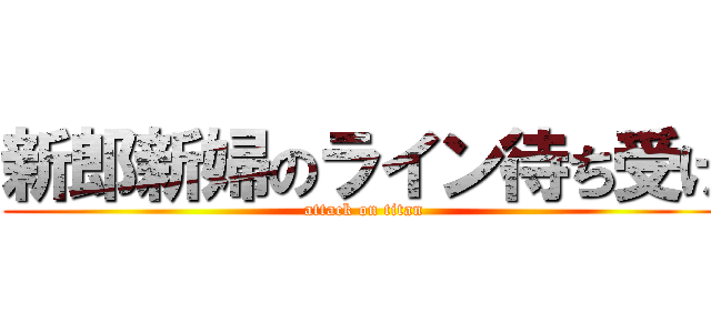 新郎新婦のライン待ち受け (attack on titan)