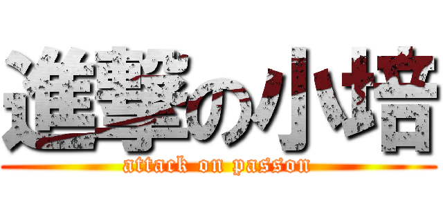 進撃の小培 (attack on passon)