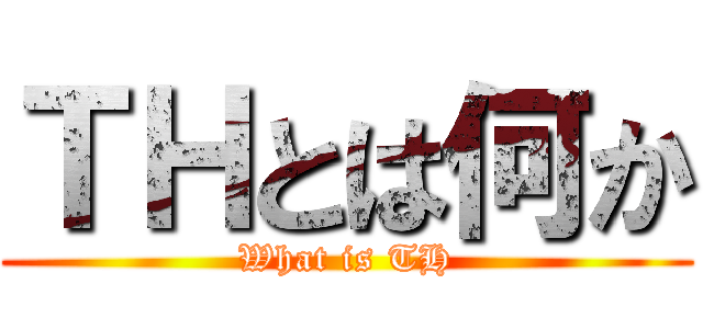 ＴＨとは何か (What is TH)