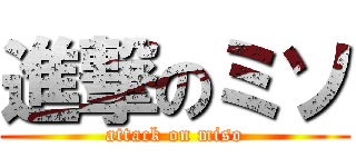 進撃のミソ (attack on miso)