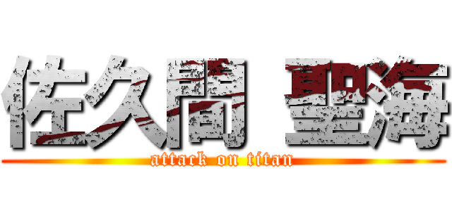 佐久間 聖海 (attack on titan)