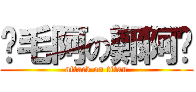 搞毛阿の鄭阿啦 (attack on titan)