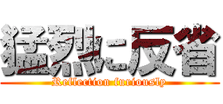 猛烈に反省 (Reflection furiously)