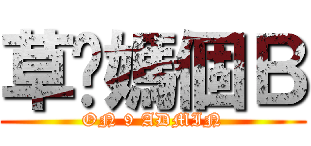 草妳媽個Ｂ (ON 9 ADMIN)