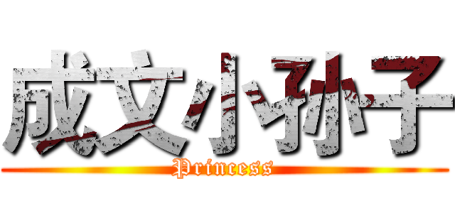 成文小孙子 (Princess)