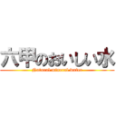 六甲のおいしい水 (Natural mineral water)
