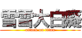 雪雪大白癡 (attack on titan)