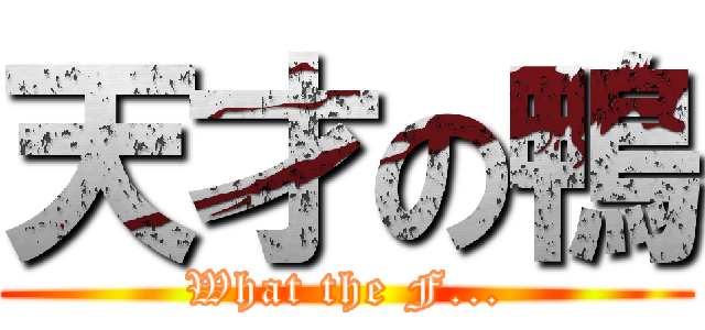 天才の鴨 (What the F...)