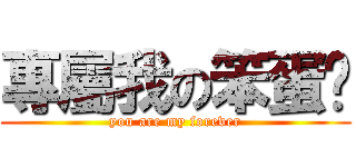 專屬我の笨蛋♥ (you are my forever)