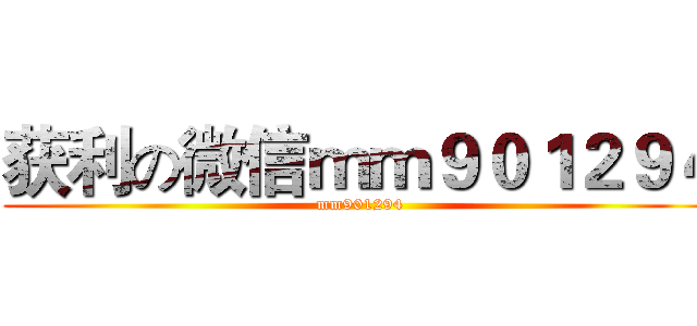 获利の微信ｍｍ９０１２９４ (mm901294)