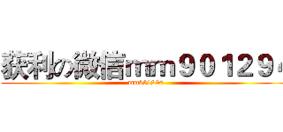 获利の微信ｍｍ９０１２９４ (mm901294)