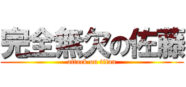 完全無欠の佐藤 (attack on titan)